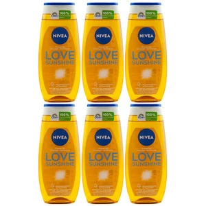 Nivea Duschgel LOVE SUNSHINE 6 x 250ml mit dem Duft der Nivea Sonnencreme - Bild 1 von 1