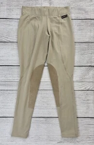 KERRITS Womens Sz Medium Khaki Knee Patch Pull On Horse Riding Breeches - Picture 1 of 7