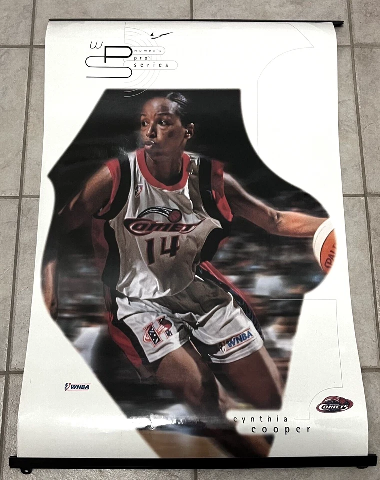 CYNTHIA COOPER Houston Comets WNBA Women's Pro Series Nike Poster {35" x 23"} - Image 1 of 4