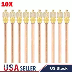 10PCS Service/Access Valve 1/4" SAE *1/4" OD *2.75" Stem Core AC Refrigeration - Picture 1 of 12