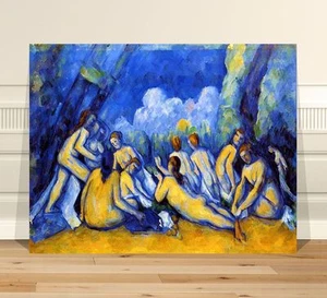 Paul Cezanne Bathers ~ FINE ART CANVAS PRINT 32x24" Impressionist - Picture 1 of 1