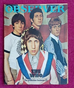 THE WHO Keith Moon Pete Townsend Colin Jones Pete Blake Observer magazine 1966 - Picture 1 of 2