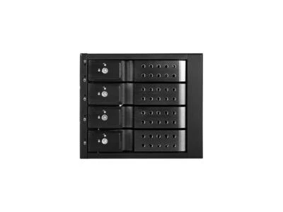 iStarUSA BPN-DE340HD-BLACK Trayless 3 x 5.25" to 4 x 3.5" 12Gb/s HDD Hot-swap Ra - Image 1 of 4