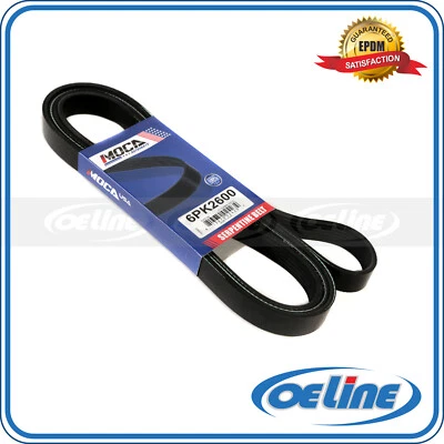 Serpentine Belt for Chevrolet GMC Ford Buick Oldsmobile Pontiac 6PK2600 - Image 1 of 4