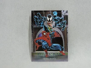 Vintage 1992 1993 Marvel Masterpieces Spider-Man Venom 4-D Rare Foil Insert - Picture 1 of 4