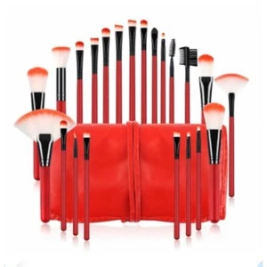 22pcs Pro Makeup Brush Set Powder Foundation Eyebrow Brush Tools with Case Bag - Picture 1 of 38
