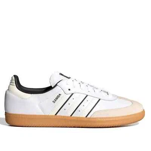 NEW Adidas Originals Samba OG Off White Core Black Men's Size 12 Sneakers #205 - Picture 1 of 8