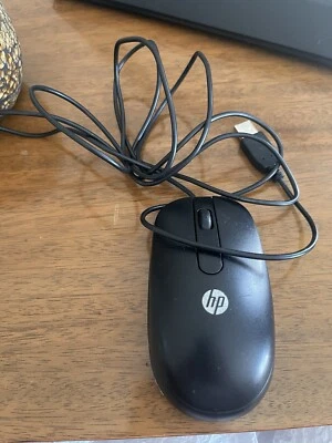 HP 672652-001 USB 2 Button Optical Mouse - Black - Image 1 of 2