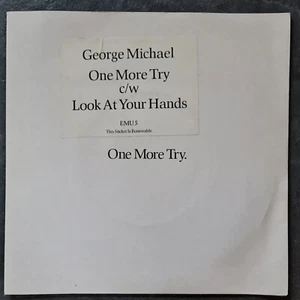 George Michael - One More Try / Look At Your Hands - Ex Con 1987 7" P/S - Picture 1 of 2