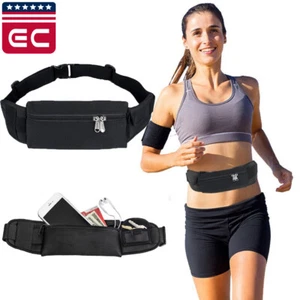 Waterproof Running Belt Fanny Pack Waist Pouch Outdoor Camping Hiking Zip Bag - Picture 1 of 8