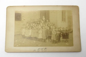 1890s Schoolhouse Class Photograph Children & Teacher San Francisco View Company - Picture 1 of 3