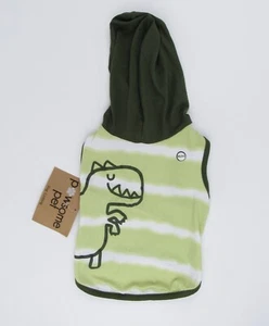 PAWSOME Dog Shirt Hoodie Dino Green Size XS Pet Clothing - Picture 1 of 5