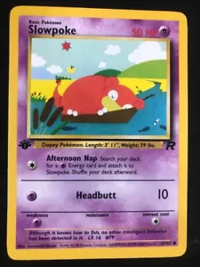 Pokemon 1. Edition 67/82 Slowpoke Team Rocket NM NM - Bild 1 von 2