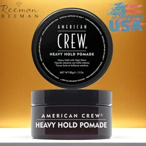 Gel de peinado pomada de alto brillo American Crew de sujeción pesada para hombres 3 OZ - Imagen 1 de 4