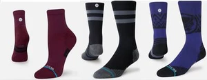 NWT Stance quarter or crew Run Light Status The King M Men 6-8.5 Women 8-10.5 - Picture 1 of 4
