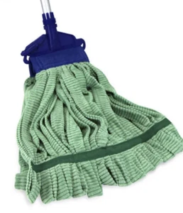 Tube Mop Replacement Head, Microfiber, Green And Blue , Janitorial & Home - Picture 1 of 2