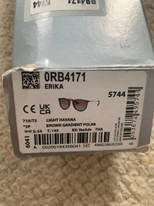 Ray-Ban RB4171 Erika Sunglasses Light Havana FREE POSTAGE - Picture 1 of 7