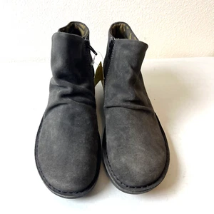 Fly London MERK Botas Tobillo Gamuza Gris 39/8.5 ~ NUEVAS - Imagen 1 de 4