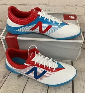 New Balance MSFUDTWA Furon II DIS TF Men's Soccer Cleats White Red Blue US 12 - Picture 1 of 12