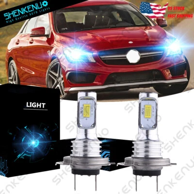 Faro LED azul hielo brillante para Mercedes-Benz CLA250 2014-2016 actualización H7 YTL Foto 1 de 4