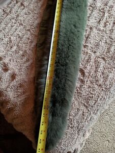 Green Fox Fur Wrap Collar Stole