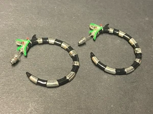 Beetlejuice Sand Snake Goth Hoop Earrings 1 Pair hoops style - Picture 1 of 3
