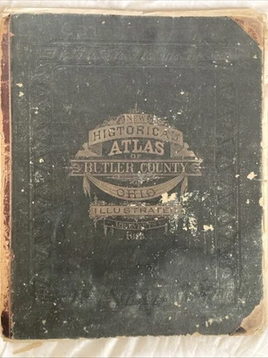 L. H. EVERTS Historical Atlas Map of Butler County Ohio First Edition 1875 Rough - Image 1 of 4