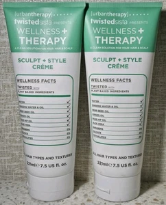 Lot Of 2 Twisted Sista Wellness + Therapy Sculpt + Style Creme 7.5 Fl.oz - NEW - Picture 1 of 2