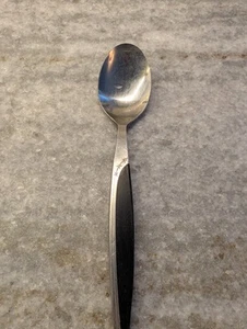 Vtg Mar-Crest Stainless Japan Faux Wood Handle Teaspoon Atomic Starburst MCFMCF3 - Picture 1 of 3