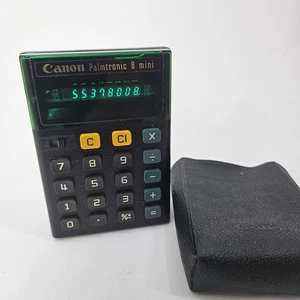 Vintage Canon Palmtronic 8 Mini Handheld Electronic Calculator 1976 Works Great - Bild 1 von 5