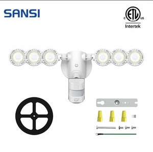 SANSI LED Motion Sensor Security Light 6000lm 45W Outdoor IP65 Buy 3 Get 1 FREE - Picture 1 of 5