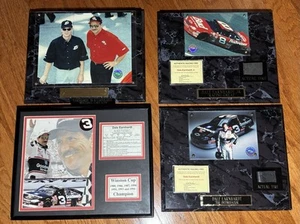 Menge 4 NASCAR Dale Earnhardt Plaketten mit tatsächlichen Reifenteilen enthalten Echtheitszertifikat - Bild 1 von 5