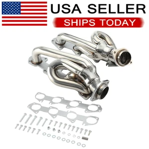 For Dodge Ram 1500 2009-2018 5.7L HEMI Shorty Stainless Performance Headers C - Picture 1 of 14