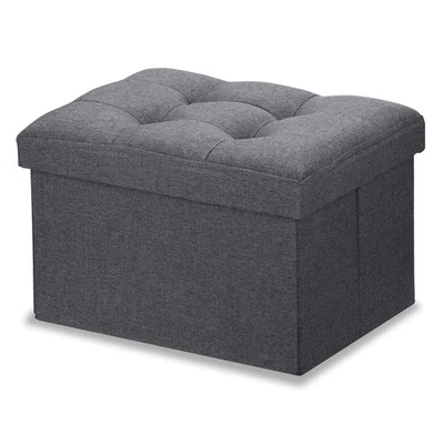 LINMAGCO Ottoman Storage Ottoman with Storage Small Foot Rest Stool Under Des... - Image 1 of 4