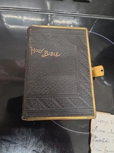 Rare Antique Miniature Holy Bible Leather Henry Frowde Oxford 1891 Series 6 - Picture 1 of 11