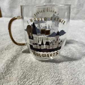 Harry Potter Preferirei essere a Hogwarts tazza di vetro 14 once - Foto 1 di 4