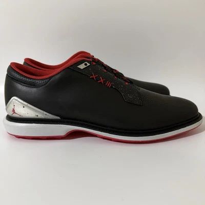 Jordan Men’s 13 WIDE ADG 5 Golf Shoes ‘Black Fire Red’ FQ7874-001 NEW - Image 1 of 4