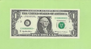 1999* ..UNCIRC $1  C 0080 8983 *  .... 1999 $1  C-*      STAR NOTE       FRN - Picture 1 of 2