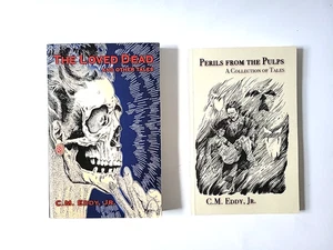 Lot Of 2 C. M. Eddy Jr Books Perils from the Pulps / The Loved Dead / paperback - Picture 1 of 8