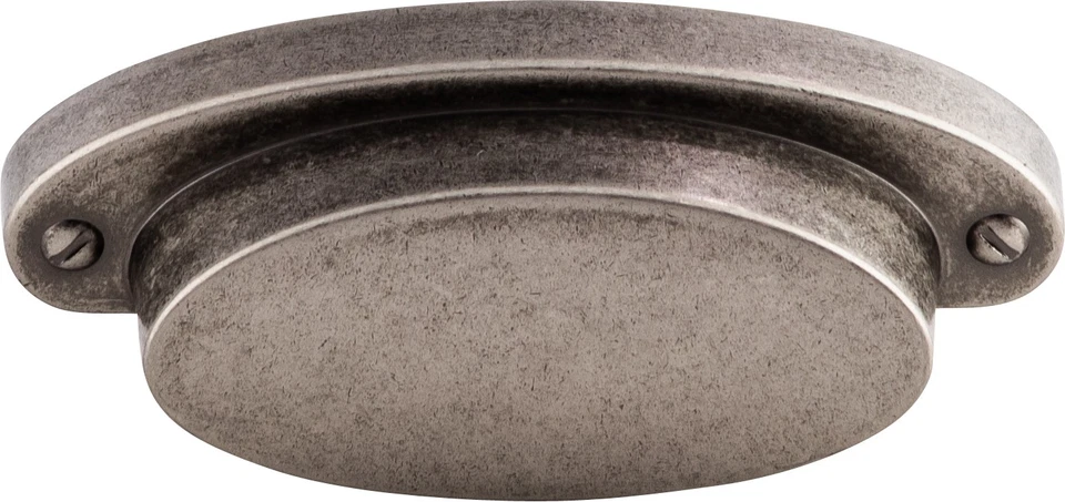 Perillas superiores M1196 Dakota Cup Pull 2 9/16" (c-c) peltre antiguo Foto 1 de 1