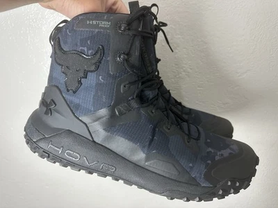 Botas Under Armour Project Rock x Unisex HOVR Dawn Talla 15 M Negras $200 Foto 1 de 4