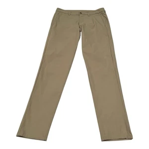 Lululemon ABC Warpstreme Commission Slim Fit Tech Chino Pants Men's 34x32 Beige - Picture 1 of 14