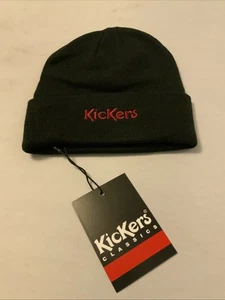 Gorro de punto Kickers negro talla única nuevo con etiquetas - Imagen 1 de 4