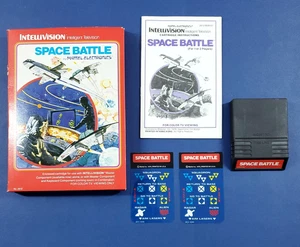 CiB 1979 Space Battle Mattel Intellivision Vintage Video Game Red Label Box - Picture 1 of 8
