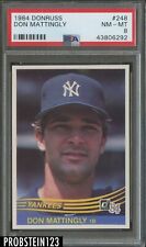 1984 Donruss #248 Don Mattingly Yankees RC Rookie PSA 8 " NICELY CENTERED "