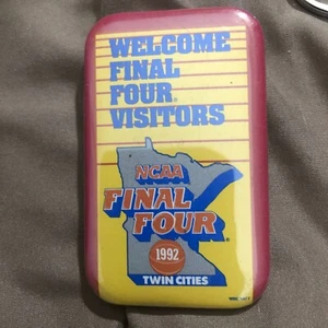 NCAA Basketball Final Four Button Welcome Final Four Visitors 1992 - Picture 1 of 4