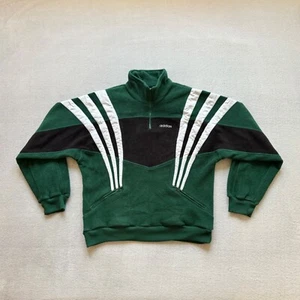 Adidas 1996 VTG Vintage 90s Fleece 1/4 Zip Sweatshirt Jumper Jacket Men's Size M - Picture 1 of 13