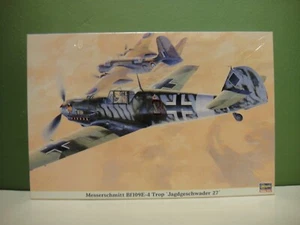 1/32 Messerschmitt Bf109E-4 Trop 'Jagdgeschwader 27' Hasegawa 08136 New / Sealed - Picture 1 of 8