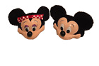 Vintage Mickey and MInnie Mouse 3D Twarz Snapback Kapelusz Disney Mody postaci