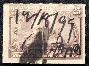 US Stamps Revenue #R169 - 1898 25c Documentary Stamp - Battleship, GRL26 - Picture 1 of 1